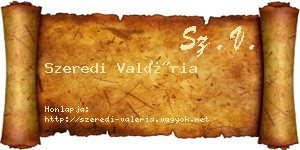 Szeredi Valéria névjegykártya