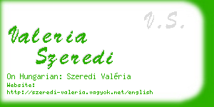 valeria szeredi business card